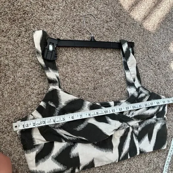 Banana Republic Women’s Linen Blend Tulip Matching Skirt Top Set 14-16 Tropical - Picture 13 of 16